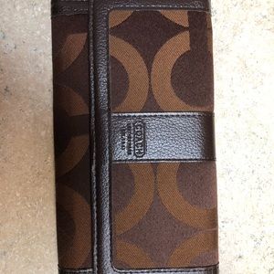 Brown Coach Leather Wallet